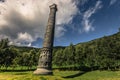 Elveseter - July 29, 2018: Stone spire in the Elveseter hotel, Norway