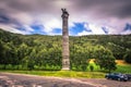 Elveseter - July 29, 2018: Stone spire in the Elveseter hotel, Norway