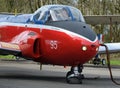 Elvington, york, Yorkshire, UK. March, 2024. The BAC Jet Provost is a British jet trainer aircraft Royalty Free Stock Photo