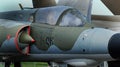 Elvington, york, Yorkshire, UK. March, 2024. The Dassault Mirage III cockpit. Royalty Free Stock Photo