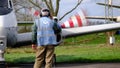 Elvington, York, Yorkshire, UK. March 2024. The de Havilland DH.104 Dove is a British short-haul airliner