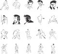 Elvis Presley sketches Royalty Free Stock Photo