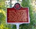Elvis Presley Country sign Royalty Free Stock Photo