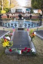 Elvis Presley grave at Graceland in Memphis, Tennessee