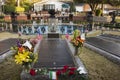 Elvis Presley grave at Graceland in Memphis, Tennessee