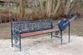 Elvis Presley Park Bench, memorial in Kurpark, Bad Nauheim, Germany