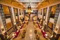 Staircase and Beautiful Lobby of the Magnificent Mayo Hotel, Tulsa, Oklahoma. Restored Art Deco Tourisim Destination Royalty Free Stock Photo