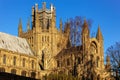 ELY, CAMBRIDGESHIRE/UK - NOVEMBER 23 : Exterior view of Ely Cathedral in Ely on November 23, 2012 Royalty Free Stock Photo