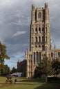 Ely Cathedral with Cloudy Background Royalty Free Stock Photo