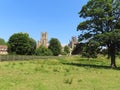 Ely Cathedral and meadows Royalty Free Stock Photo