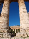 Elymian temple, Segesta, Sicily, Italy Royalty Free Stock Photo