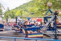 Knoebels is a free-admission amusement park for families. Royalty Free Stock Photo