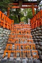 Ema prayer tables with unique Torii gates boards Royalty Free Stock Photo