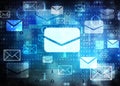 Email abstract background Royalty Free Stock Photo