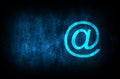 Email address icon abstract blue background illustration digital texture design concept Royalty Free Stock Photo