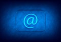 Email address icon abstract digital design blue background Royalty Free Stock Photo