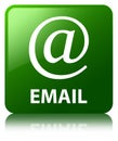 Email (address icon) green square button Royalty Free Stock Photo