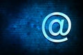 Email address icon abstract blue background illustration design