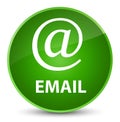 Email (address icon) elegant green round button Royalty Free Stock Photo