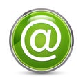 Email address icon elegant green round button vector illustration Royalty Free Stock Photo