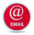 Email (address icon) flat prime red round button Royalty Free Stock Photo
