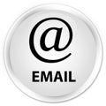 Email (address icon) premium white round button Royalty Free Stock Photo