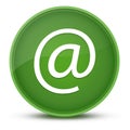 Email address luxurious glossy green round button abstract Royalty Free Stock Photo