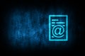 Email address page icon abstract blue background illustration digital texture design concept Royalty Free Stock Photo