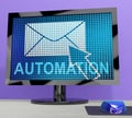 Email Automation Digital Marketing System 3d Rendering