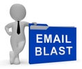 Email Blast Newsletter Promotion Delivering 3d Rendering