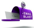 Email Blast Newsletter Promotion Delivering 3d Rendering