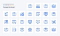 25 Email Blue icon pack Royalty Free Stock Photo