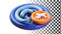 Email cancel icon, delete and remove message, communication and error symbol png transparent image Generative AI