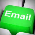 Email concept icons means electronic mail correspondence using internet - 3d illustration