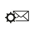 Email Configuration, Management Interface Icon. Vector illustration. EPS 10.