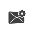 Email configuration vector icon