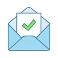 Email confirmation color icon