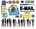 Email Correspondance Online Messaging Technologgy Concept Royalty Free Stock Photo