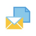 Email Draft Icon for Writing Royalty Free Stock Photo