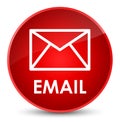 Email elegant red round button