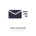 email envelope button icon on white background. Simple element illustration from UI concept Royalty Free Stock Photo