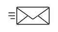 Email Envelope with Fast Send Lines Vector Icon, vector design Generative AI Royalty Free Stock Photo