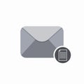 Email envelope file incoming mail open icon Royalty Free Stock Photo