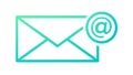 Email Envelope Icon: Digital Mail & Communication, vector design Generative AI Royalty Free Stock Photo