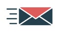 Email Envelope Icon with Lines for Message Content, vector design Generative AI Royalty Free Stock Photo