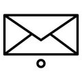 Email, envelope   Isolated Vector icon which can easily modify or edit Royalty Free Stock Photo