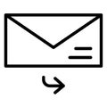 Email, envelope   Isolated Vector icon which can easily modify or edit Royalty Free Stock Photo