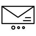 Email, envelope   Isolated Vector icon which can easily modify or edit Royalty Free Stock Photo