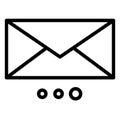 Email, envelope   Isolated Vector icon which can easily modify or edit Royalty Free Stock Photo