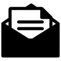 Email envelope Isolated Vector icon which can easily modify or edit Royalty Free Stock Photo